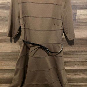 Rabbit Rabbit Rabbit Brown Belted Dress Size 16